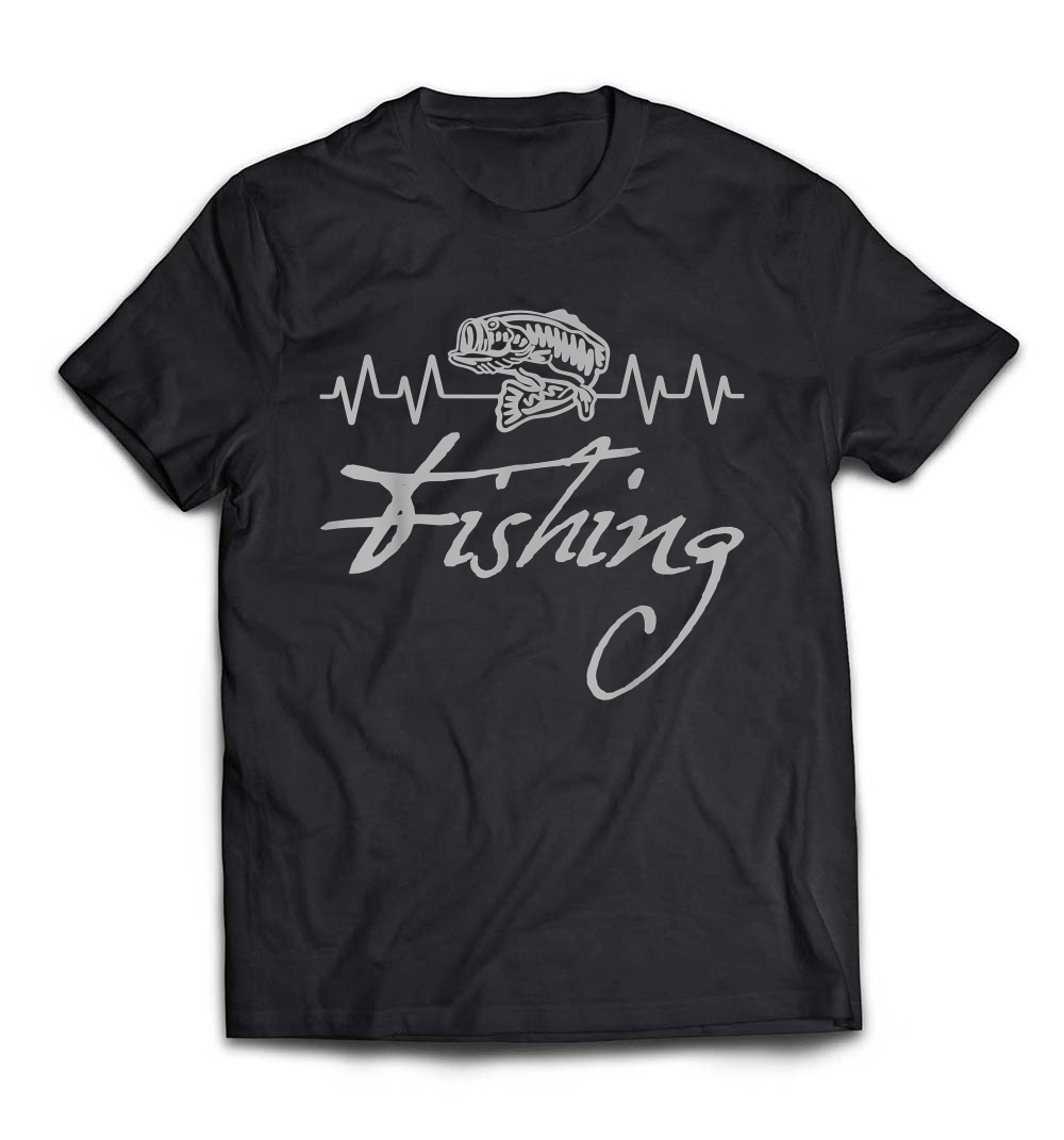 Heartbeat Fish Fishing T-Shirt: Celebrate Your Love for Fishing